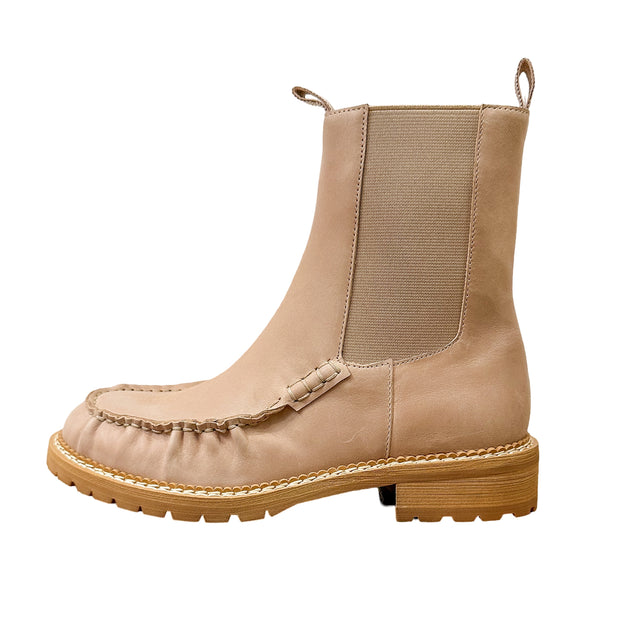 ROLLAR Leather Boots - Taupe Leather