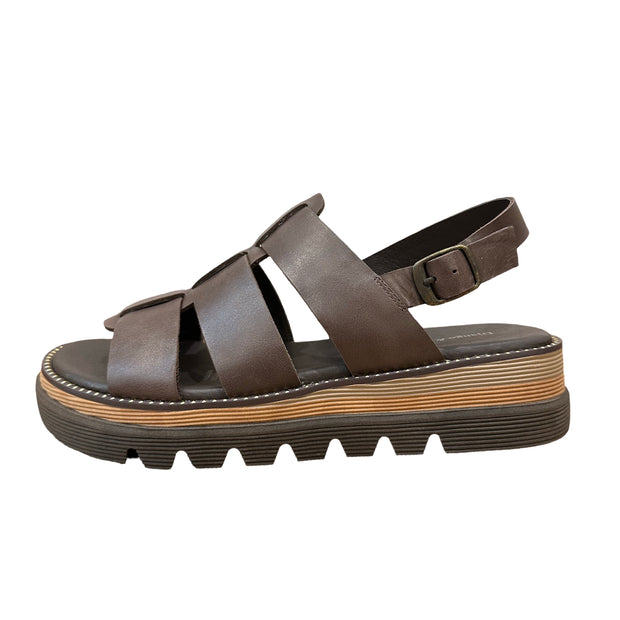 SAPRINA Sandal - Choc Leather