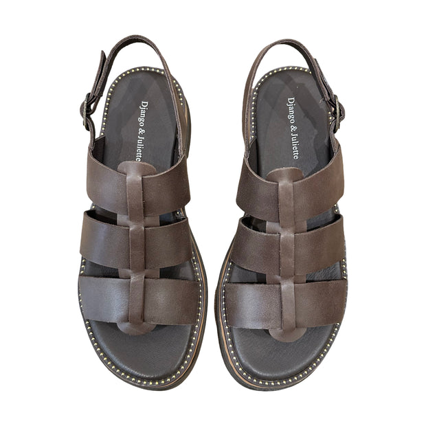 SAPRINA Sandal - Choc Leather
