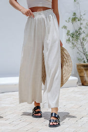 Rae Linen Pants - Natural