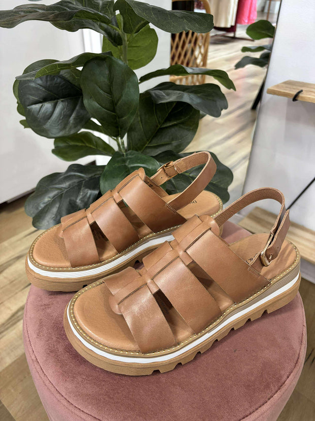SAPRINA Sandal - Tan Leather