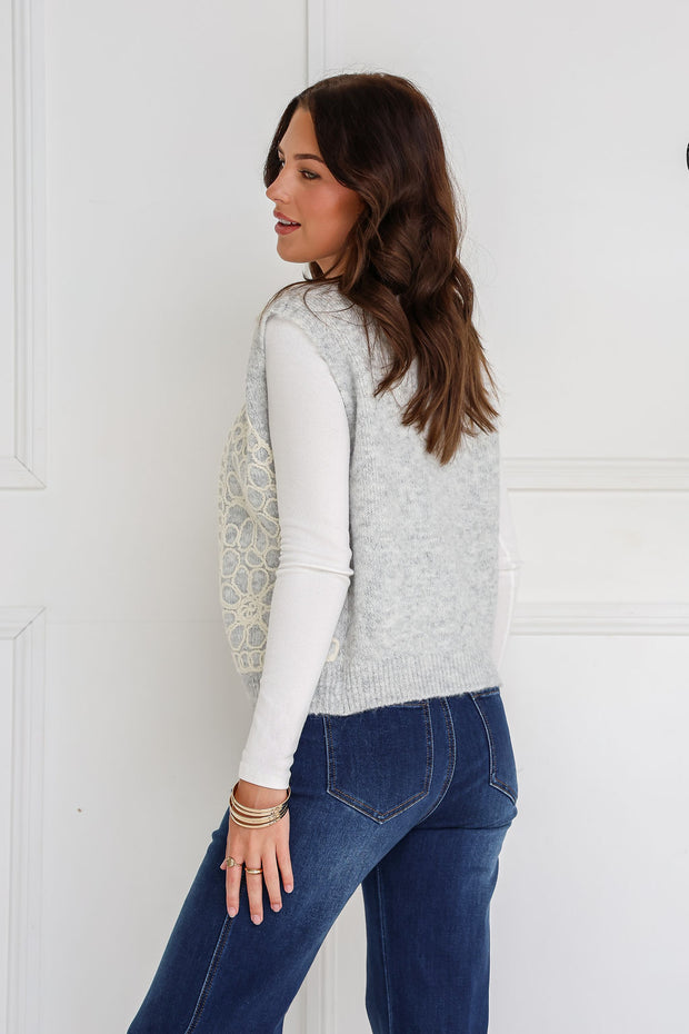 Margo Knit Vest - Grey