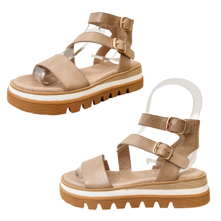 SELIMA Sandal - Taupe Leather