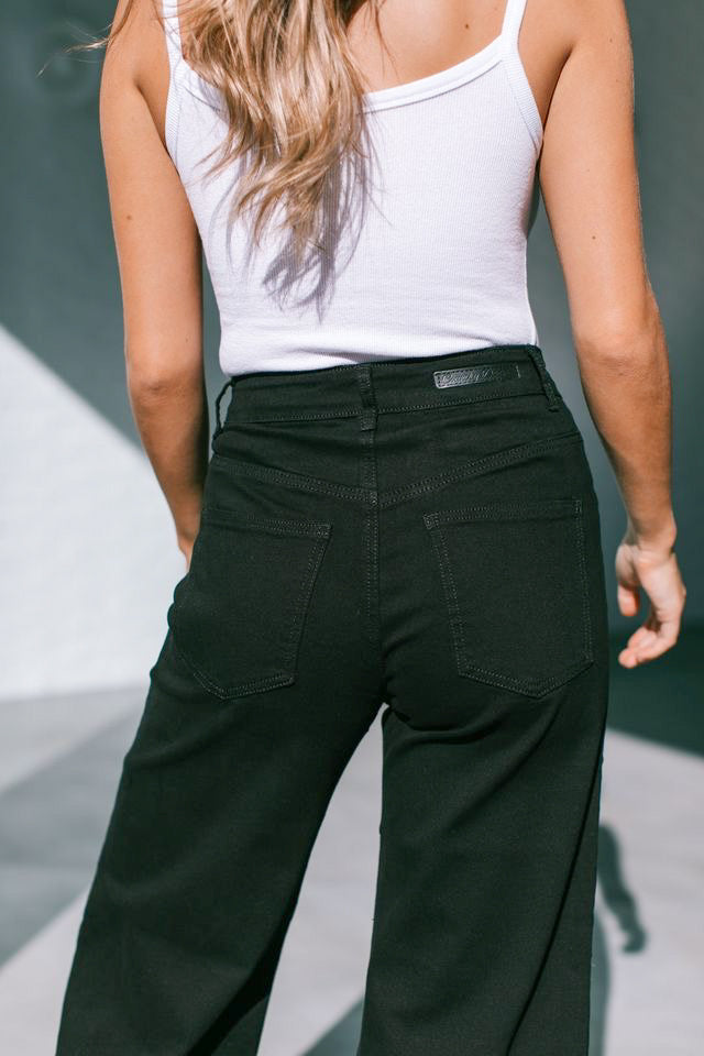 Calvin Wide Leg Jeans - Black
