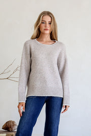 Maggie Knit - Latte Marle