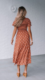 Julia Midi Dress - Polka Dot