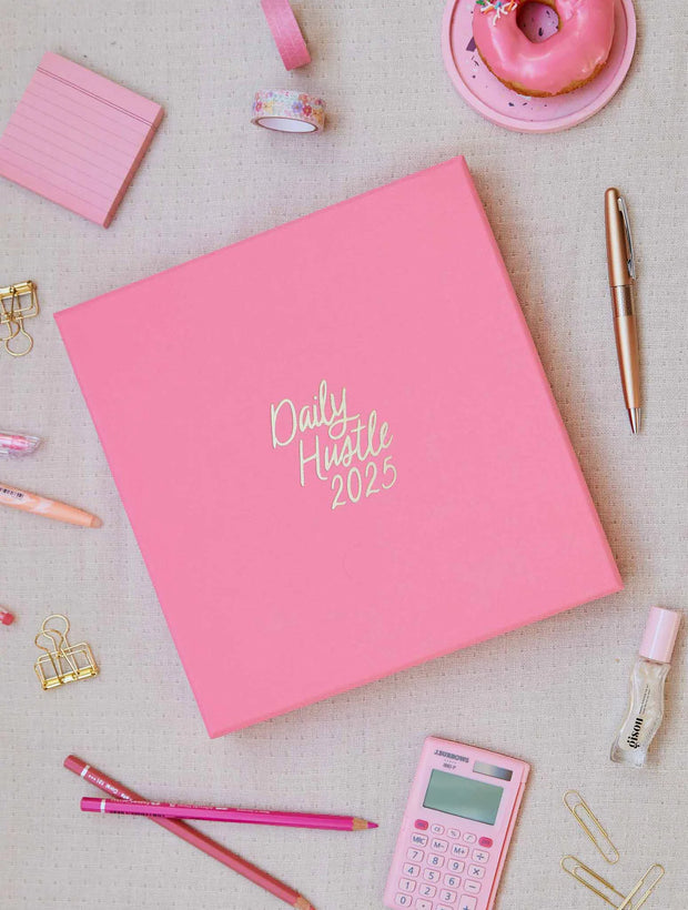 2025 Daily Hustle Planner - Pink