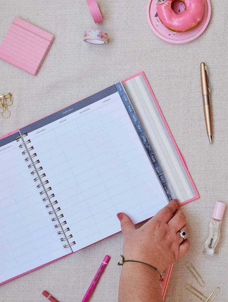 2025 Daily Hustle Planner - Pink