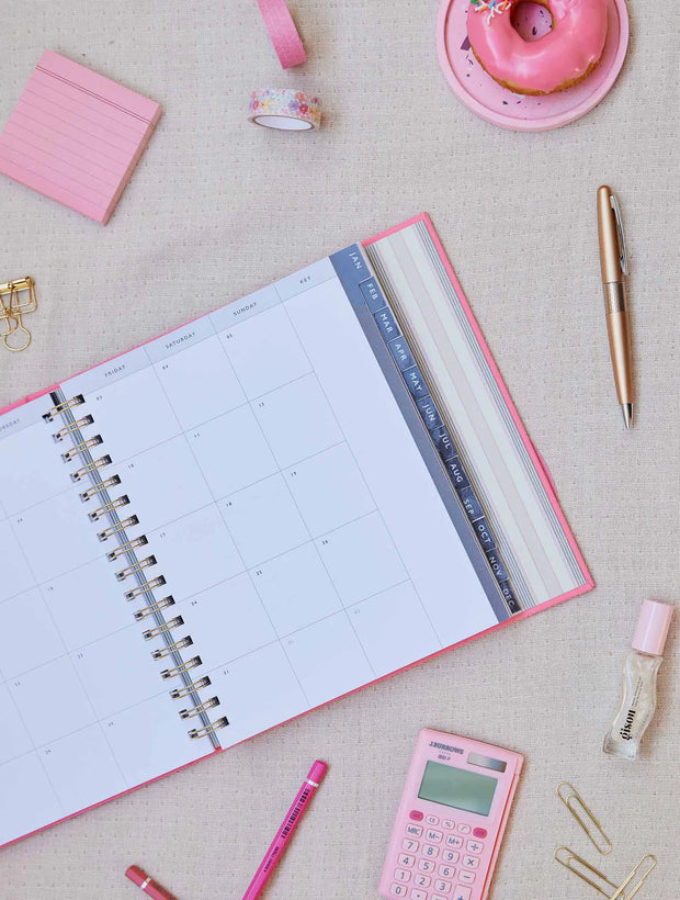 2025 Daily Hustle Planner - Pink