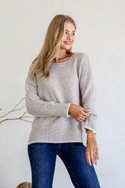 Maggie Knit - Latte Marle