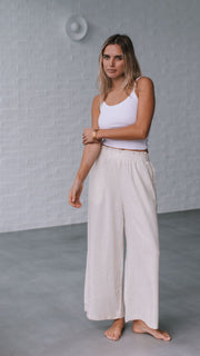Rae Linen Pants - Natural