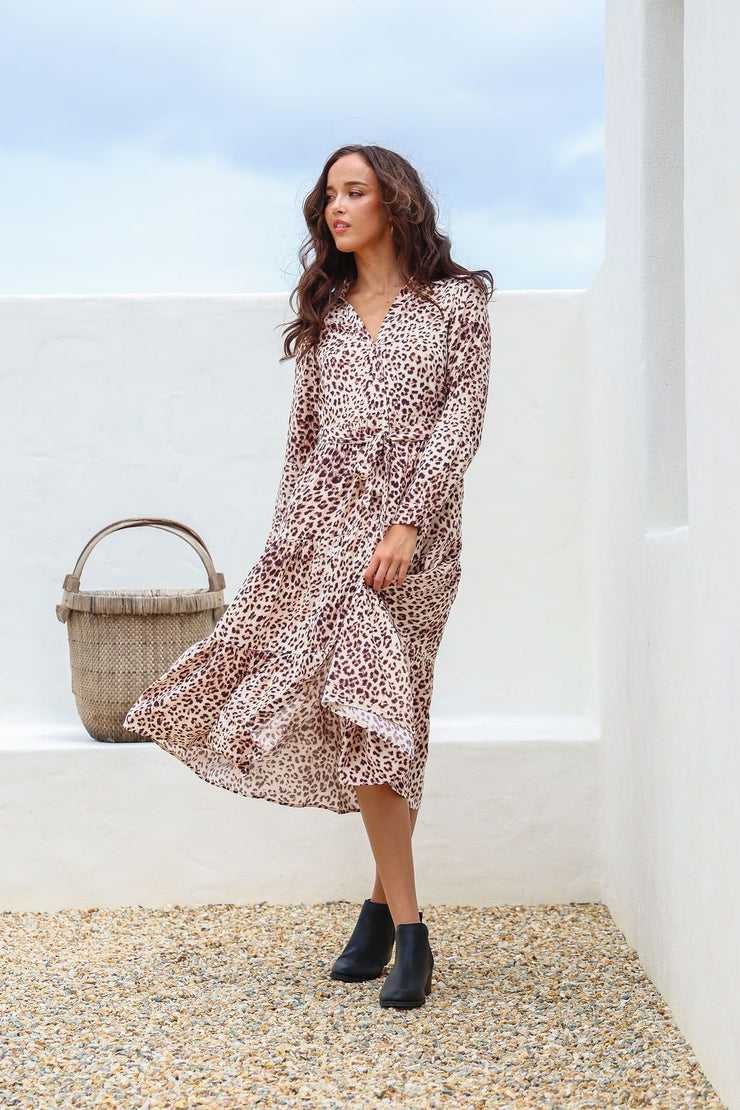 Gigi Shirt Dress - Leopard