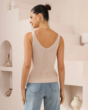 Riley Knit Tank - Oat