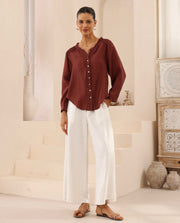 Jada Blouse - Chocolate