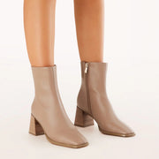 ALANIA Ankle Boot - Almond