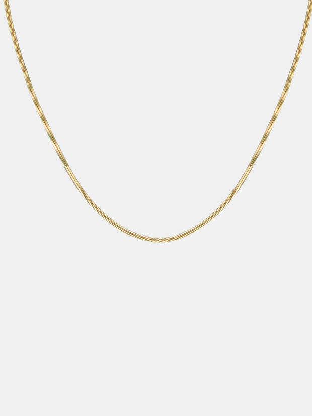 3mm Snake Necklace - 18K Gold Plated