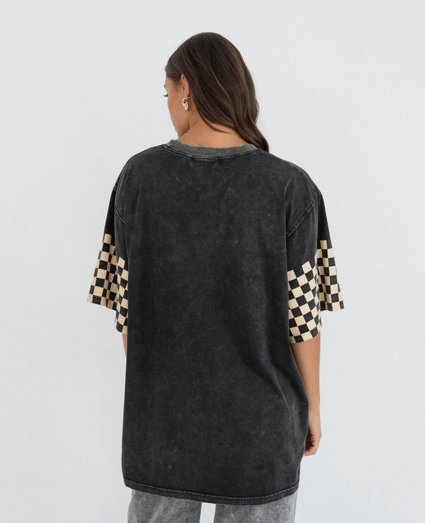 Saddle Up Tee - Washed Black