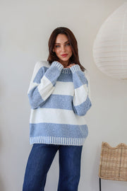 Stella Knit Jumper - Blue Stripe