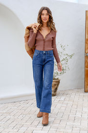 Mika Wide Leg Jeans - Dark Wash