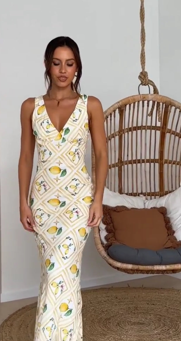 Frida Lemon Dress