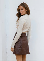 Reese Faux Leather Skirt