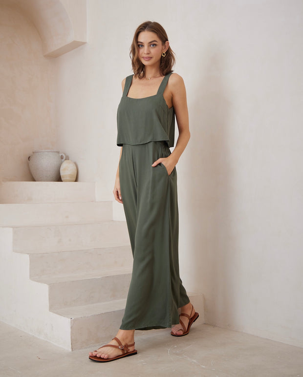 Monroe Jumpsuit - Olive