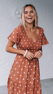 Julia Midi Dress - Polka Dot