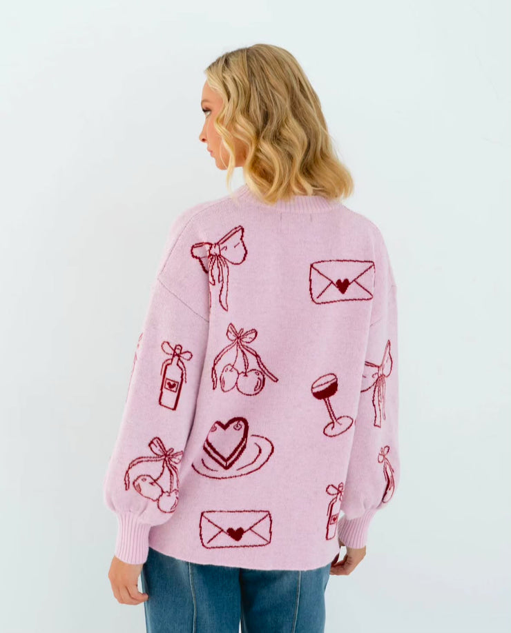 Wine Time Knit Jumper