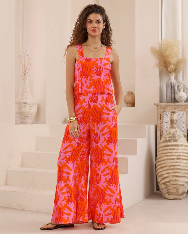 Monroe Jumpsuit - Coral