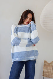 Stella Knit Jumper - Blue Stripe