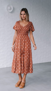 Julia Midi Dress - Polka Dot
