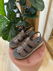 SAPRINA Sandal - Choc Leather