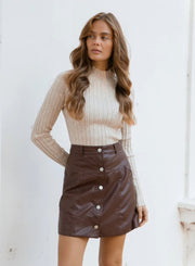 Carter Knit Skivvy - Cream