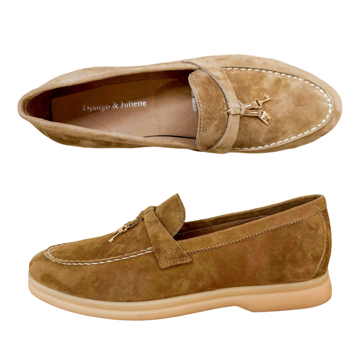 LYDEA Suede Loafer - Sandy