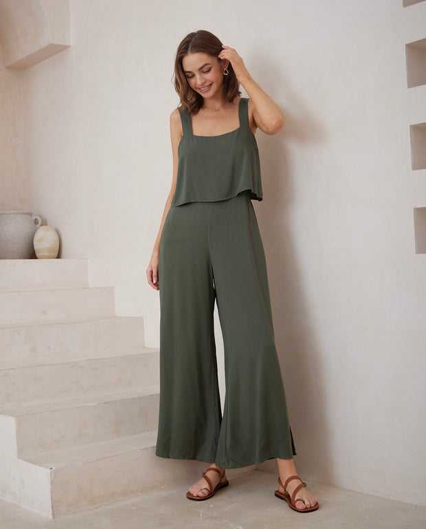 Monroe Jumpsuit - Olive