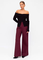 Chloe Pants - Wine