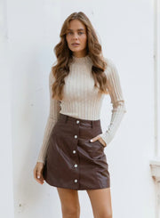 Carter Knit Skivvy - Cream