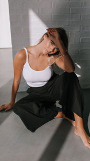 Rae Linen Pants - Black