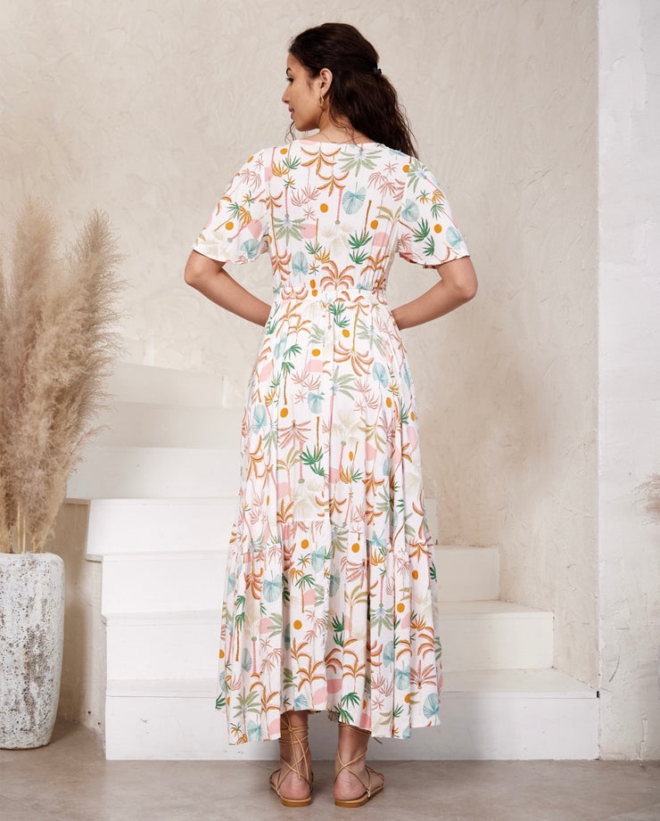 Tropical Palms Maxi Dress