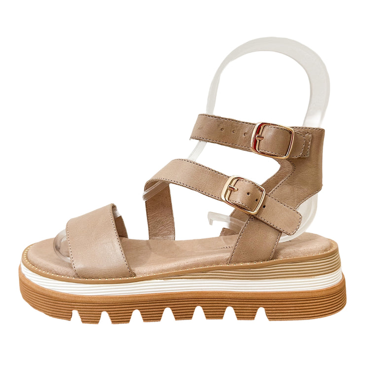 SELIMA Sandal - Taupe Leather