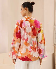 Lacey Shirt - Pink Floral