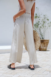 Rae Linen Pants - Natural