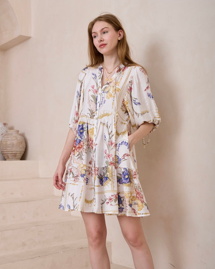 Vera Dress - White Floral