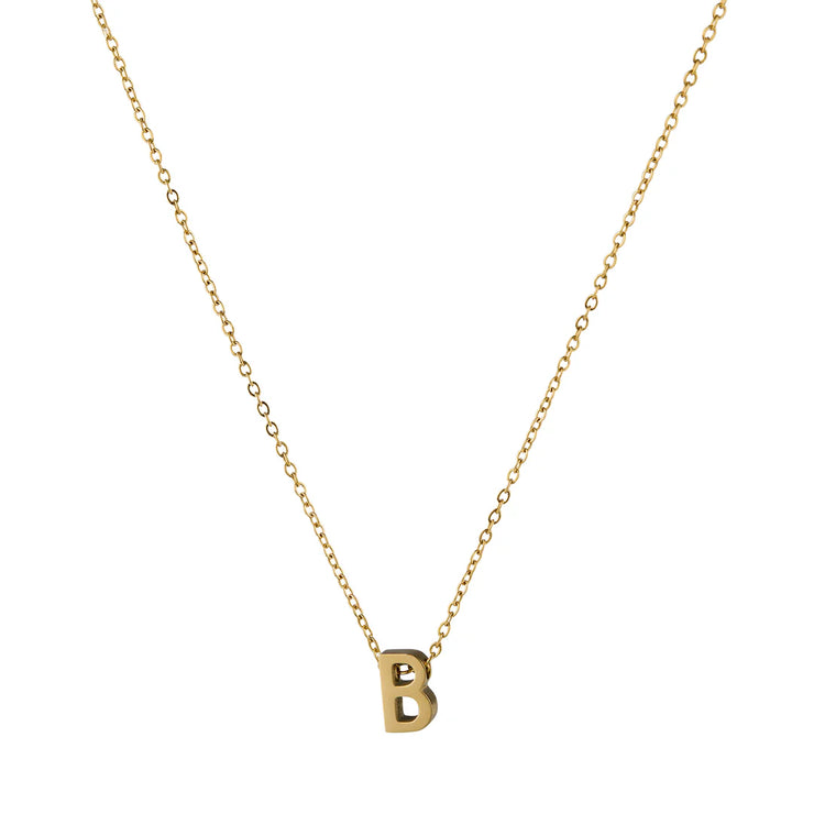 ALPHA CHARM NECKLACES Waterproof - 18KT Gold Plating