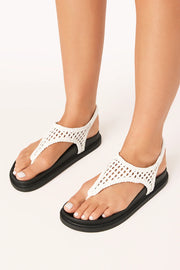 ANIKA Sandal - White-Black