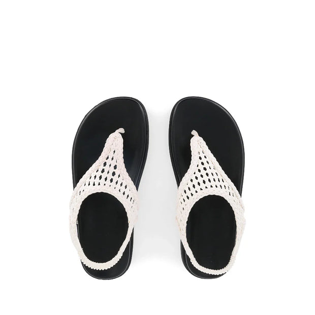 ANIKA Sandal - White-Black