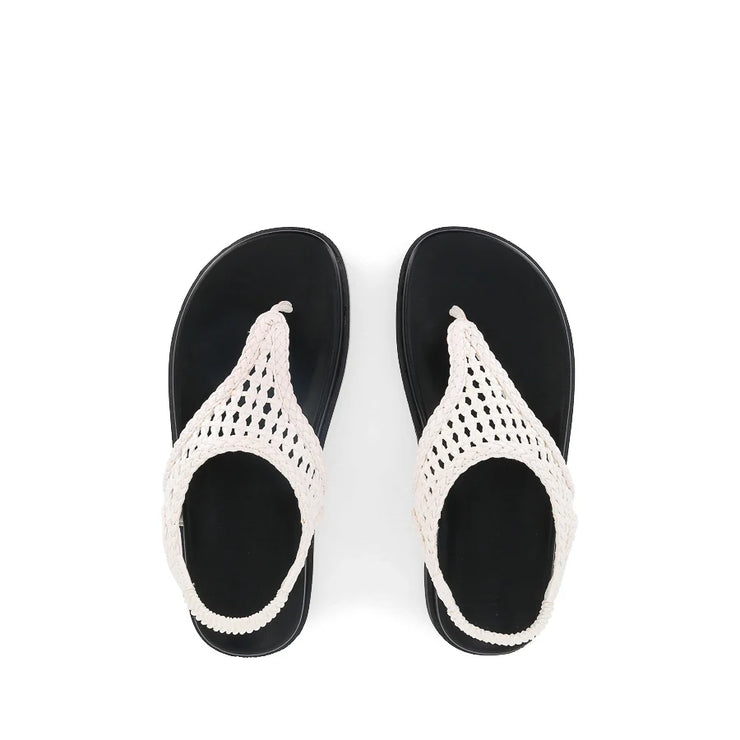 ANIKA Sandal - White-Black