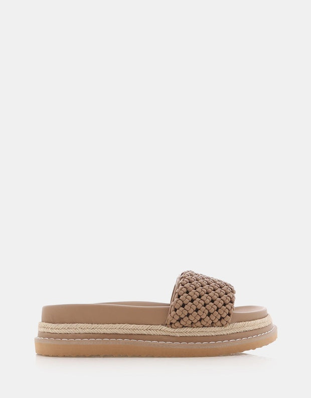 AVALINE Woven Sandal - Light Cashew