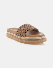 AVALINE Woven Sandal - Light Cashew