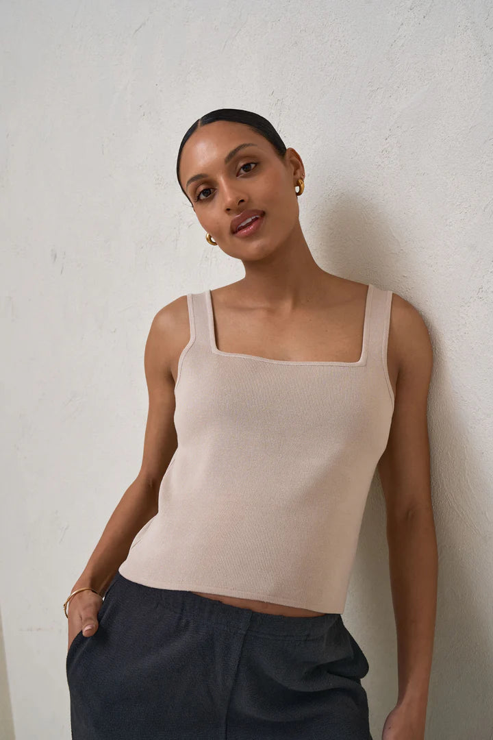 About That Base Knit Crop - Taupe